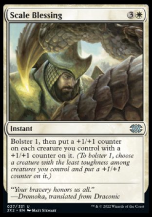 (027) Magic The Gathering Double Masters 2022 Single: Scale Blessing Holo Uncommon