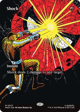 (027) Magic The Gathering Magic: The Gathering | Marvel's Spider-Man: Source Material Cards Single: Shock Holo Mythic