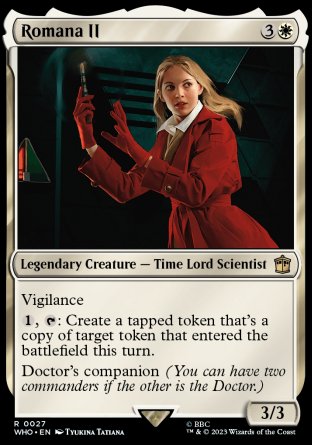 (027) Magic The Gathering Universes Beyond: Doctor Who Single: Romana II  Rare