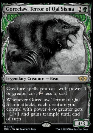 (027) Magic The Gathering Multiverse Legends Single: Goreclaw, Terror of Qal Sisma (V.1)  Rare
