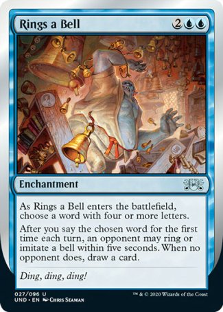 (027/096) Magic The Gathering Unsanctioned Single: Rings a Bell  Uncommon