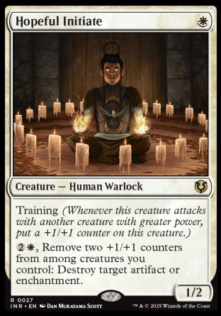 (027) Magic The Gathering Innistrad Remastered Single: Hopeful Initiate  Rare