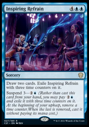 (027) Magic The Gathering Commander: Strixhaven Single: Inspiring Refrain  Rare