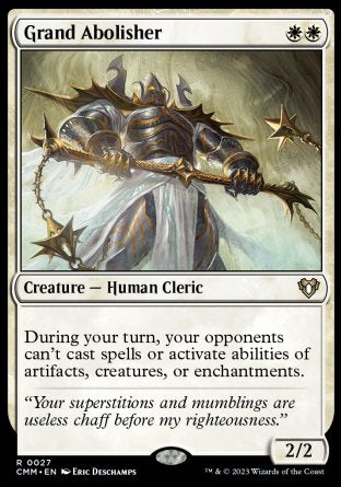 (027) Magic The Gathering Commander Masters Single: Grand Abolisher Holo Rare