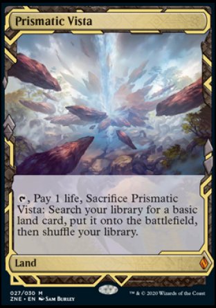 (027/030) Magic The Gathering Zendikar Rising Expeditions Single: Prismatic Vista Holo Mythic
