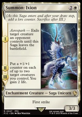 (027) Magic The Gathering Commander: Magic: The Gathering - FINAL FANTASY Single: Summon: Ixion  Rare