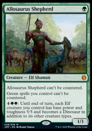 (028) Magic The Gathering Jumpstart Single: Allosaurus Shepherd  Mythic