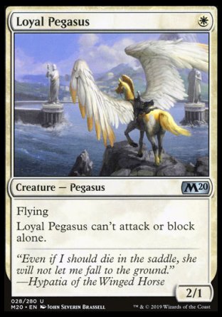 (028/280) Magic The Gathering Core 2020 Single: Loyal Pegasus Holo Uncommon