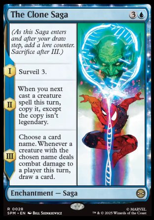 (028) Magic The Gathering Magic: The Gathering | Marvel's Spider-Man: Promos Single: The Clone Saga  Rare