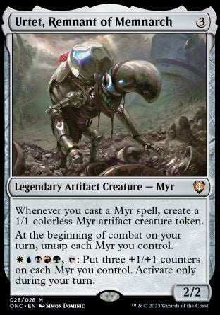 (028) Magic The Gathering Commander: Phyrexia: All Will Be One Single: Urtet, Remnant of Memnarch  Mythic