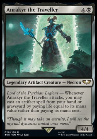 (028) Magic The Gathering Universes Beyond: Warhammer 40000 Single: Anrakyr the Traveller (V.2)  Rare
