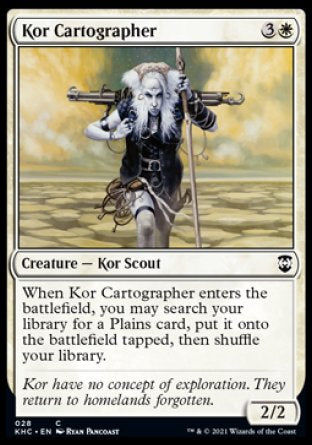 (028) Magic The Gathering Commander: Kaldheim Single: Kor Cartographer  Common