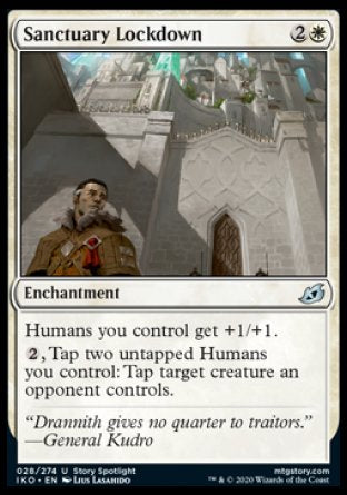 (028/274) Magic The Gathering Ikoria: Lair of Behemoths Single: Sanctuary Lockdown Holo Uncommon