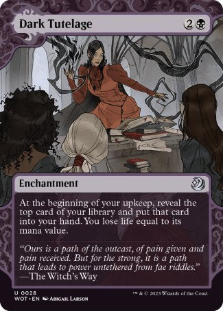 (028) Magic The Gathering Enchanting Tales Single: Dark Tutelage  Uncommon
