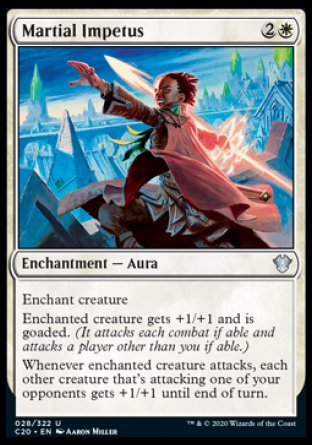 (028/322) Magic The Gathering Commander: Ikoria Single: Martial Impetus  Uncommon