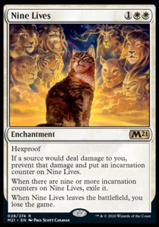 (028) Magic The Gathering Core 2021: Promos Single: Nine Lives (V.1)  Rare
