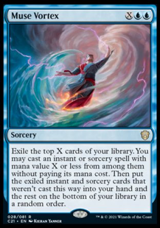 (028) Magic The Gathering Commander: Strixhaven Single: Muse Vortex  Rare