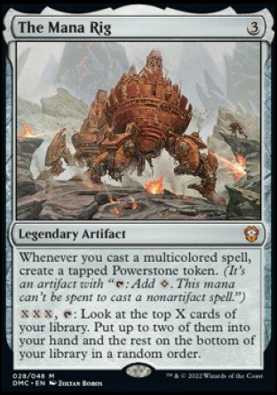 (028) Magic The Gathering Commander: Dominaria United Single: The Mana Rig Holo Mythic