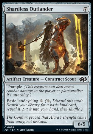 (028) Magic The Gathering Foundations Jumpstart Single: Shardless Outlander  Common