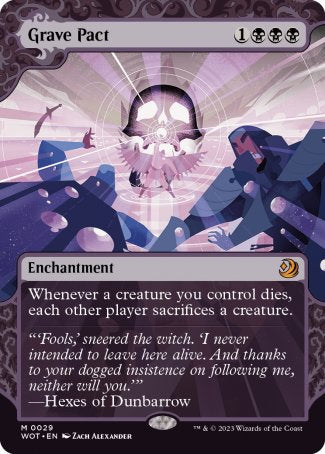 (029) Magic The Gathering Enchanting Tales Single: Grave Pact (V.1)  Mythic
