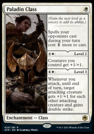 (029) Magic The Gathering Adventures in the Forgotten Realms Single: Paladin Class  Rare
