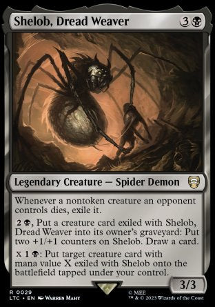 (029) Magic The Gathering Commander: The Lord of the Rings: Tales of Middle-earth Single: Shelob, Dread Weaver  Rare
