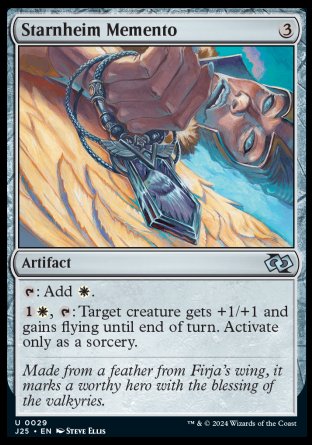 (029) Magic The Gathering Foundations Jumpstart Single: Starnheim Memento  Uncommon