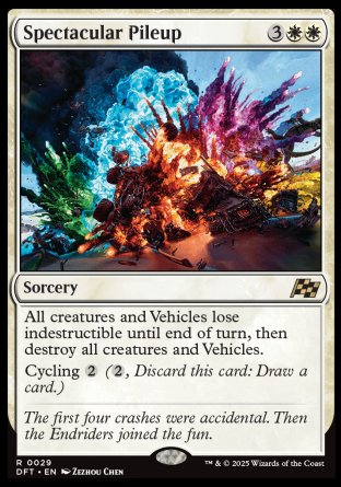 (029) Magic The Gathering Aetherdrift Single: Spectacular Pileup  Rare