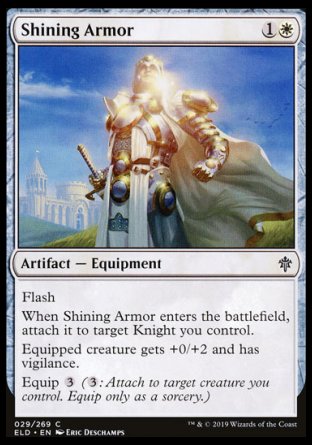 (029/269) Magic The Gathering Throne of Eldraine Single: Shining Armor  Common
