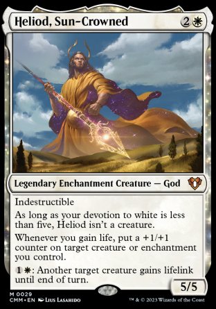 (029) Magic The Gathering Commander Masters Single: Heliod, Sun-Crowned  Mythic