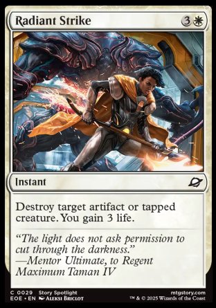 (029) Magic The Gathering Edge of Eternities Single: Radiant Strike Holo Common