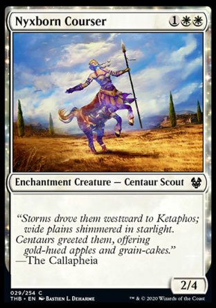 (029/254) Magic The Gathering Theros Beyond Death Single: Nyxborn Courser Holo Common
