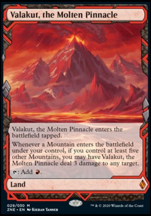 (029/030) Magic The Gathering Zendikar Rising Expeditions Single: Valakut, the Molten Pinnacle  Mythic