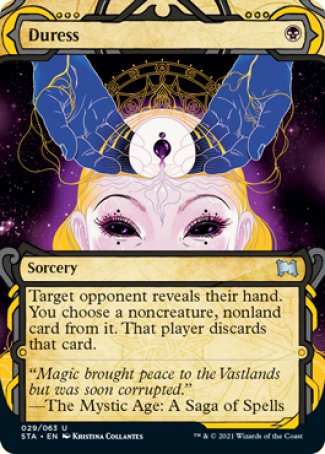 (029) Magic The Gathering Mystical Archive Single: Duress (V.3) Holo Uncommon