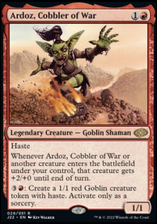 (029) Magic The Gathering Jumpstart 2022 Single: Ardoz, Cobbler of War  Rare