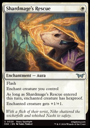 (029) Magic The Gathering Duskmourn: House of Horror Single: Shardmage's Rescue Holo Uncommon