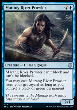 (029) Magic The Gathering Commander: Zendikar Rising Single: Marang River Prowler  Uncommon
