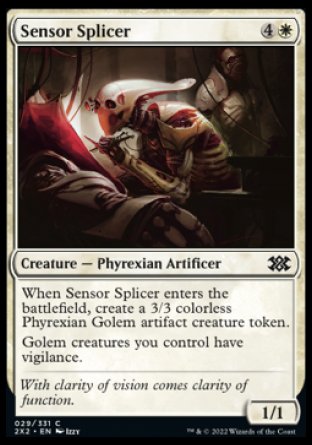 (029) Magic The Gathering Double Masters 2022 Single: Sensor Splicer Holo Common