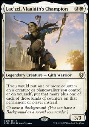 (029) Magic The Gathering Commander Legends: Battle for Baldur's Gate Single: Lae'zel, Vlaakith's Champion Holo Rare