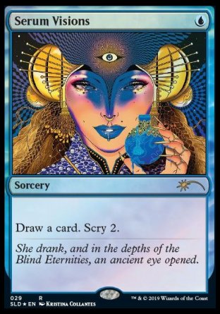 (029) Magic The Gathering Secret Lair Drop Series Single: Serum Visions (V.1)  Rare