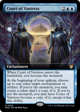 (030) Magic The Gathering Commander: Wilds of Eldraine: Extras Single: Court of Vantress  Rare