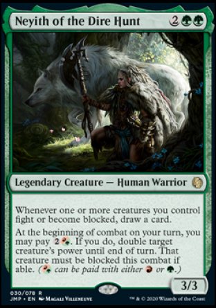 (030) Magic The Gathering Jumpstart Single: Neyith of the Dire Hunt  Rare