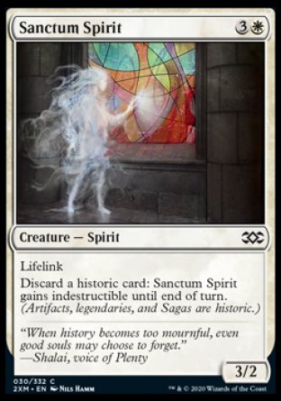 (030/332) Magic The Gathering Double Masters Single: Sanctum Spirit Holo Common