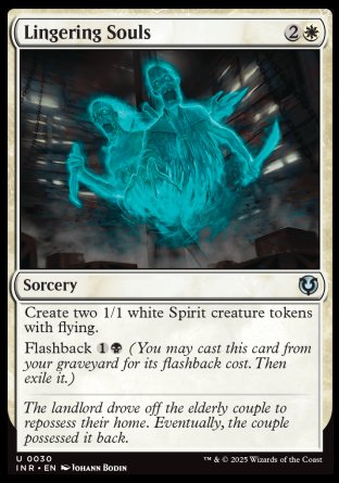 (030) Magic The Gathering Innistrad Remastered Single: Lingering Souls Holo Uncommon