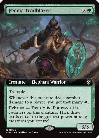 (030) Magic The Gathering Commander: Aetherdrift: Extras Single: Peema Trailblazer Holo Rare