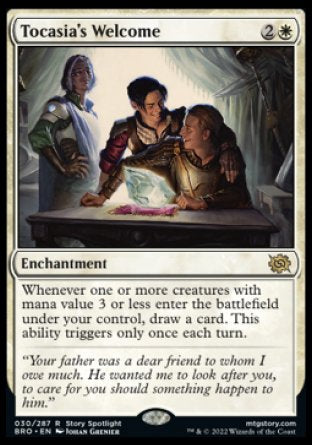 (030) Magic The Gathering The Brothers' War Single: Tocasia's Welcome Holo Rare