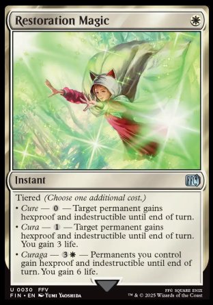 (030) Magic The Gathering Magic: The Gathering - FINAL FANTASY Single: Restoration Magic Holo Uncommon