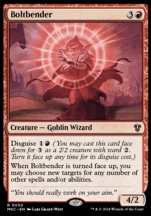 (030) Magic The Gathering Commander: Murders at Karlov Manor Single: Boltbender  Rare