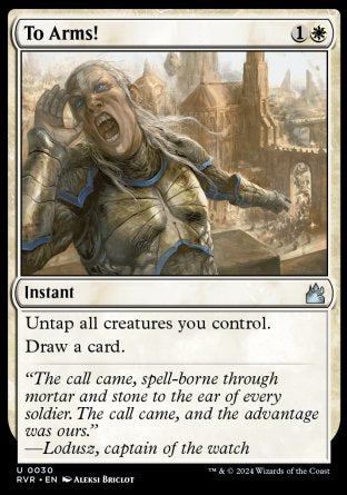(030) Magic The Gathering Ravnica Remastered Single: To Arms!  Uncommon