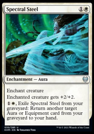 (030/285) Magic The Gathering Kaldheim Single: Spectral Steel  Uncommon